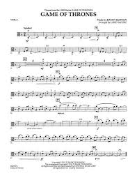 Download Game Of Thrones Viola Sheet Music By Ramin Djawadi Viola Sheet Music Viola Music Cello Music