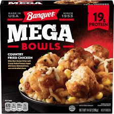 Choosing frozen meals for diabetes wisely. Banquet Mega Bowls Frozen Meal Country Fried Chicken 14 Ounce Walmart Com Walmart Com