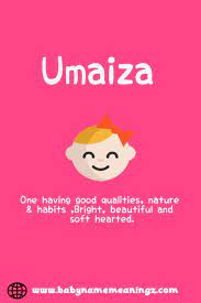 Umaiza Name Meaning Islamic Baby Names Muslim Baby Names Arabic Baby Names
