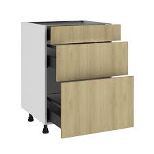 Meuble Bas De Cuisine Roma Effet Chene 3 Tiroirs H 77 L 60 Cm X P 58 Cm Leroy Merlin Rangement et d'aménagement pour plus d'espace dans la maison sur www.leroymerlin.ci, le rangement de la maison au meilleur prix. meuble bas de cuisine roma effet chene 3 tiroirs h 77 l 60 cm x p 58 cm