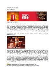 Check spelling or type a new query. Case Study On Nescafe By Md Papon Issuu