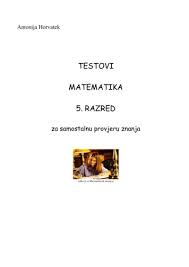 Testovi Matematika 5 Razred Antonija Horvatek Pdf Free Download