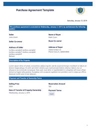 We offer many industry specific and general work order / service order forms. Purchase Agreement Template Pdf Templates Jotform