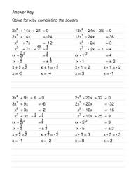 What numbers should be added to those which are not perfect squares so that the expressions may become perfect squares? Completing The Square Worksheet Bundle By Media4math Tpt