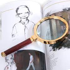 small sun ultra clear reading magnifying glass 80mm 10 times 20 times jewelry antique handheld elderly magnifying glass magnifying glass antique jewelry glass