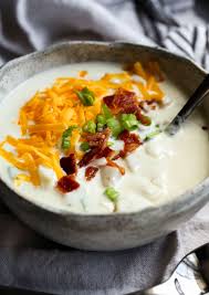 Try this cheesy baked potato soup loaded with sour cream, bacon and cheddar cheese. The Best Loaded Baked Potato Soup Cookies And Cups