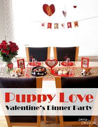 Personalized rustic valentine day party invitation. Puppy Love Dinner Party For Valentine S Day Moms Munchkins