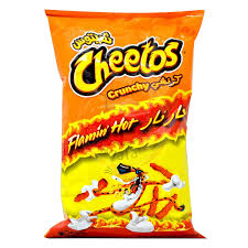 Make sure you use the crunchy ones, not the puffs. Cheetos Crunchy Flamin Hot Corn Snack 205g