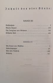 Schiller. Seine Dichtungen in vier Bänden. Band 1 bis 4 komplett. de  Marquardt, Erwin (Hrsg.):: (1924)