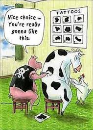 Cow Tattoo Cows Funny Cow Tattoo Farm Humor