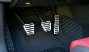 Any car, manual or automatic, will be upset if you hit those two pedals at the same time. Accelerator Pedal On The Right And The Brake Pedal On The Left Why Car Discuss