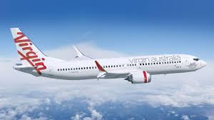 An Artist S Impression Of A Boeing 737 Max 8 In Virgin Australia Livery Boeing Virgin Airlines Australia Flying First Class