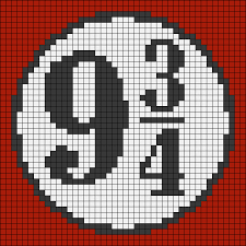Hogwarts Express Train Platform Harry Potter Perler Bead Pattern To Use For Crochet Pixel Blanket Ponto Cruz Bordado Ponto Cruz Padroes De Ponto Cruz