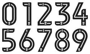 Make a great looking football field stencils with stylish numbers: New Football League Shirt Font And Sleeve Patches Revealed Footy Headlines
