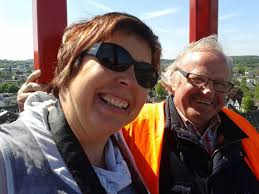 wap-Mitarbeiterin Gundula Leichsenring 70 Meter über Gevelsberg