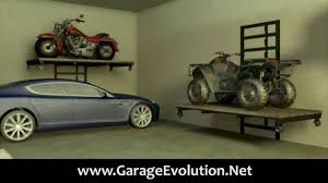 These types of garage storage systems make your home more functional and easier to manage. Garage Storage Solutions Motorcycle Garage Lift In Manatee Fl Garage Evolution