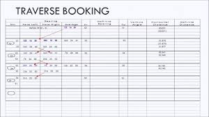 Horizontal Control Traverse Booking Procedure Youtube
