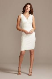 It's time to look like you spent a lot and spend a little on short white wedding dresses. Short Tea Length Wedding Dresses David S Bridal