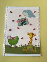 Make handmade cards with thickers, epoxy stickers, chipboard stickers, and more! Baby Card Made With Stickers Baby Cards Card Making Cards