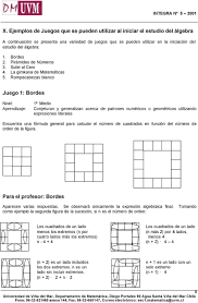 Los juegos en grupo son los. Actividades Ludicas Y Juegos En La Iniciacion Al Algebra Pdf Free Download