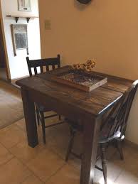 Rustic Farmhouse Kitchen Tiny House Home Living Table Small Etsy Small Kitchen Tables Dining Room Small Rustic Farmhouse Kitchen