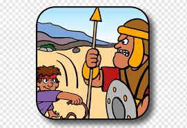 David fue al campamento del ejército para llevar comida a sus hermanos que eran soldados. Historia De La Biblia De David Y Goliat David Y Goliath Nino Dibujos Animados Estanque Png Pngwing