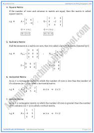 Matrices And Determinants Definitions And Formulae Mathematics 11th Matrices Math Mathematics Matrix