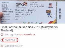 Upacara pembukaan sukan sea kuala lumpur 2017. Tiket Sukan Sea 2017