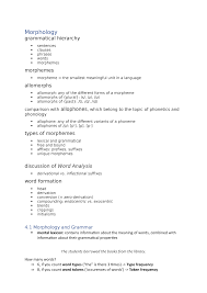 If, then grammatical morpheme free morpheme: Al 3 Morphology Zusammenfassung Introduction To English Linguistics Studocu