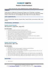 For dental assistants, this can mean listing certifications next to your name, and possibly including a short one sentence objective statement about who you are. Pediatric Dental Assistant Resume Samples Qwikresume