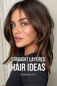 Straight Layered Hair Ideas