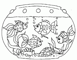 If you do the cutting, toddlers can do the coloring and gluing on these free printable lowercase letter crafts from kindergarten worksheets and games. Fish Tank Coloring Pages For Kids Drawing With Crayons