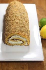 Roule Citron Et Praline De Cyril Lignac Et Benoit Couvrand Recette Recette Praline Recette Dessert Noel Alimentation