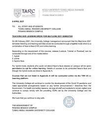 You have just read the article entitled tunku abdul rahman university college. Tar Uc Penang Branch Campus ê²Œì‹œë¬¼ Facebook