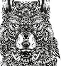 You'll find both simple and complex designs all throughout my site, yet i'm linking to the more advanced pages here to make it easy for you to find. Wolf Mandala Coloring Pages Printable Novocom Top