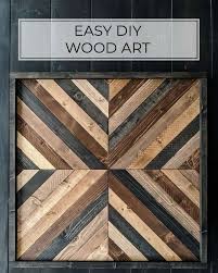 You should try to get a nice fit where the 45 degree piece meets the ceiling. Make This Easy Diy Wood Wall Art Today Crafted By The Hunts