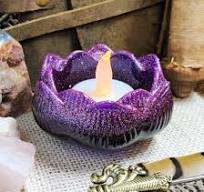 Lotus Bloom Tealight Holder, Water Lily Flower Petal Tea ...