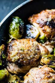 Arrange in a single layer and bake for 15 minutes, stirring once or twice during cooking. Crispy Garlic Butter Chicken And Brussels Sprouts The Endless Meal