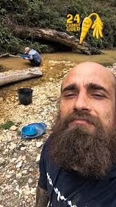 Searching for gold at Slaty Creek campground