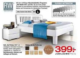 Los geht es am samstag, 31. Bett Rolf Weber 410 Angebot Bei Ostermann Mobel