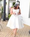 Plus Size Short White Dress