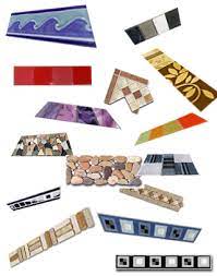 Bathroom border tiles made of ceramic, glass, natural stone and other materials. Bathroom Border Tiles Information With A Various Unique Feel