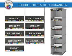 Maybe you would like to learn more about one of these? Kids School Clothes Organizer Labels Chalk Board School Etsy