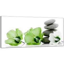Browse and download hd green flowers png images with transparent background for free. Wallfillers Large Canvas Pictures Of Lime Green Flowers And Grey Pebbles Floral Wall Art 1070 Buy Online In Montenegro At Montenegro Desertcart Com Productid 48135910