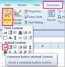 How To Change The Color Of Activex Control Button In Excel