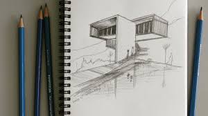 Free online notepads are certainly the best mediums to jot down all your thoughts and ideas. Learn How To Draw A Concrete House Watch This Tutorial Online On Design N Construction Youtube Channel Link Architecture Sketch Concrete House Learn To Draw