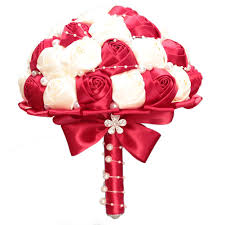 Always remember, when every penny. Buy 18cm Artificial Wedding Brooch Bouquet Satin Rose Pearls Bridal Bouquet Wedding Supplies Ivory At Affordable Prices Free Shipping Real Reviews With Photos Joom