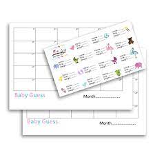Guess the due date / birth date game for baby shower! My Pretty Little Gifts Baby Shower Game Idea Guess Due Date Weight Name Predictions Sticker Quiz Calendar Buy Online In Botswana At Botswana Desertcart Com Productid 59389108