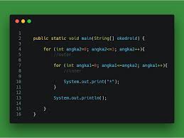 Belajar Mengenal Nested Loops Dalam Program Java Okedroid Belajar Coding Java Android Tips Dan Trik