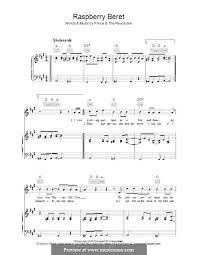 And the horses wonder who you are. Raspberry Beret By Prince Sheet Music On Musicaneo